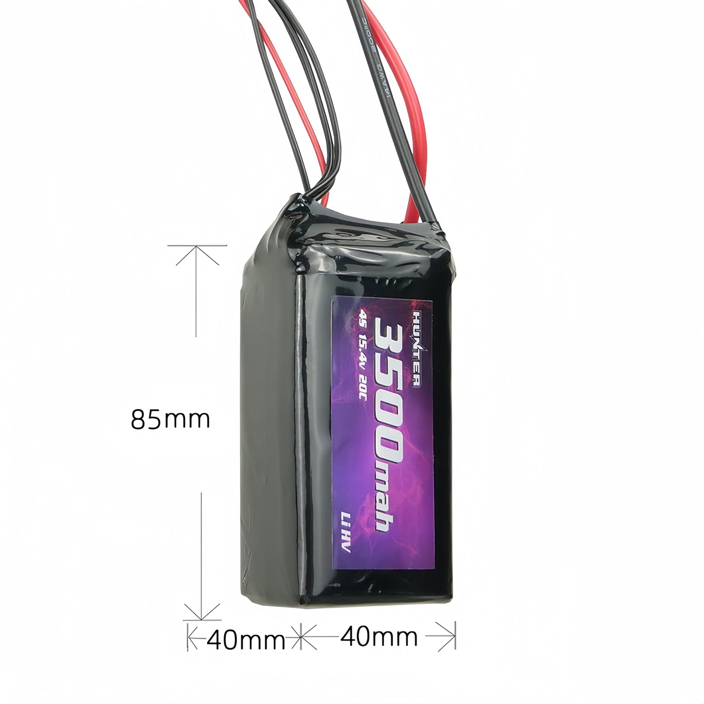 Hunter 4S HV 3500mAh 15.4V 20C Lipo Battery